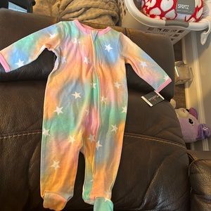 Cuddle Duds footed zipper pajamas